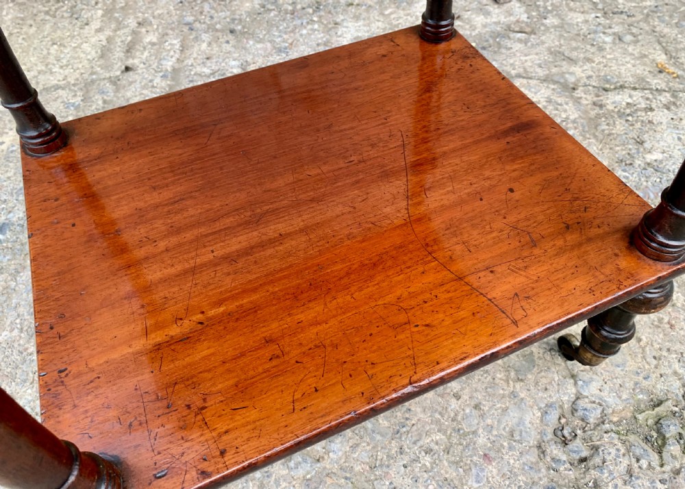 Georgian Mahogany Whatnot View XIII
