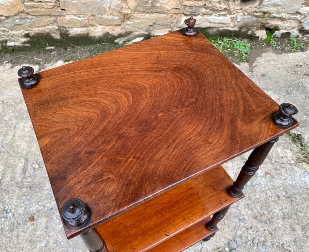 Georgian Mahogany Whatnot View XV