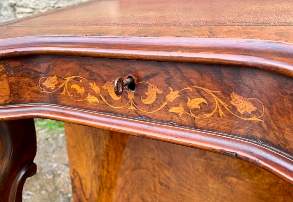 Victorian Burr Walnut Davenport View X