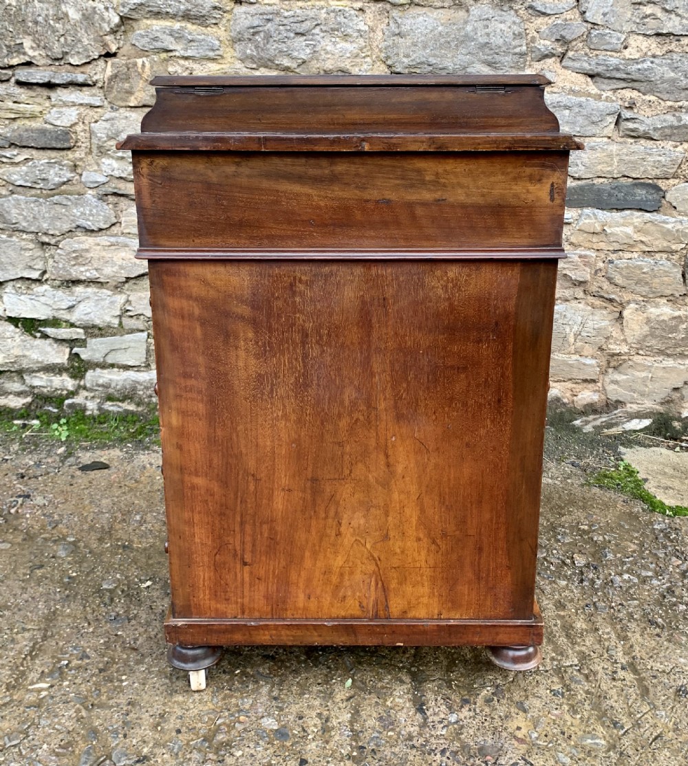 Victorian Burr Walnut Davenport View XX