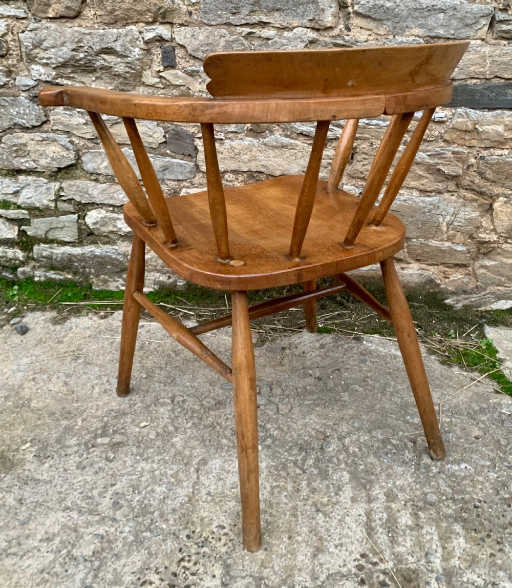 Antique Smokers Bow Desk Chair View VII