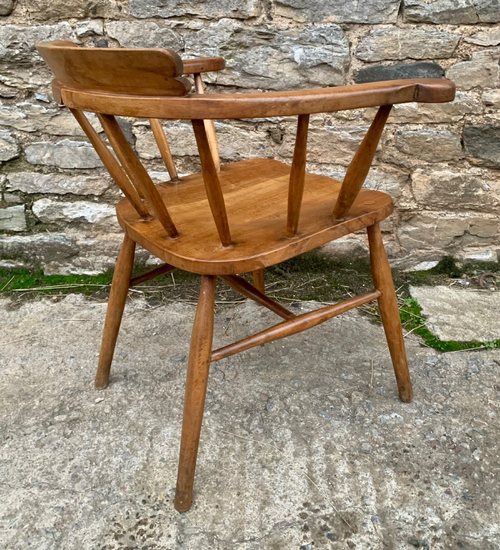 Antique Smokers Bow Desk Chair View IX