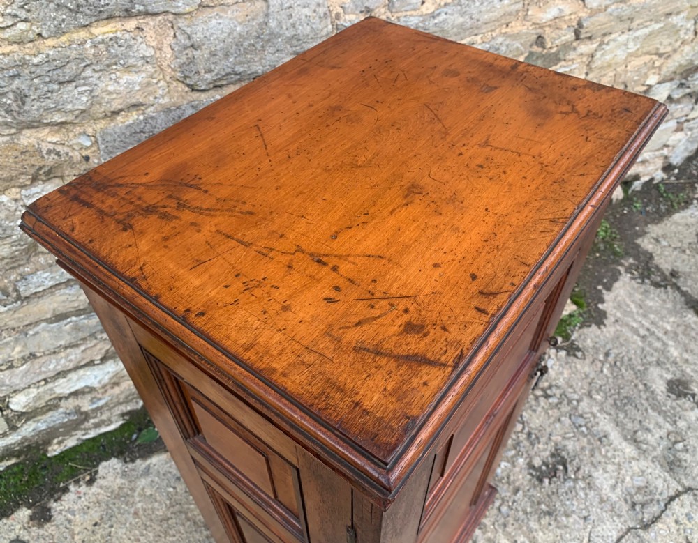 Antique Victorian Oak Single Door Cabinet View XVIII