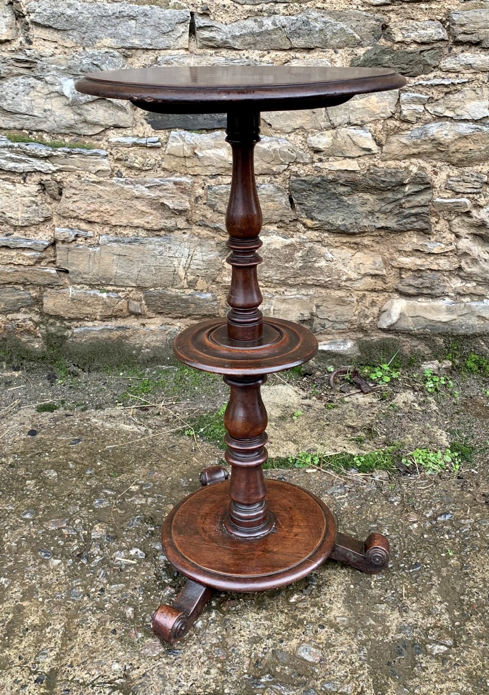 Victorian Mahogany Two Tier Lamp Table