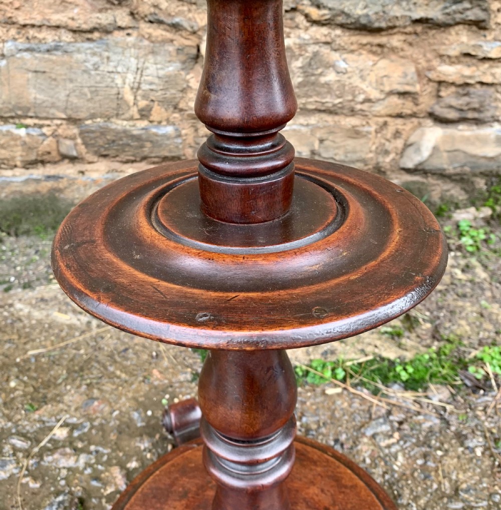 Victorian Mahogany Two Tier Lamp Table View IV