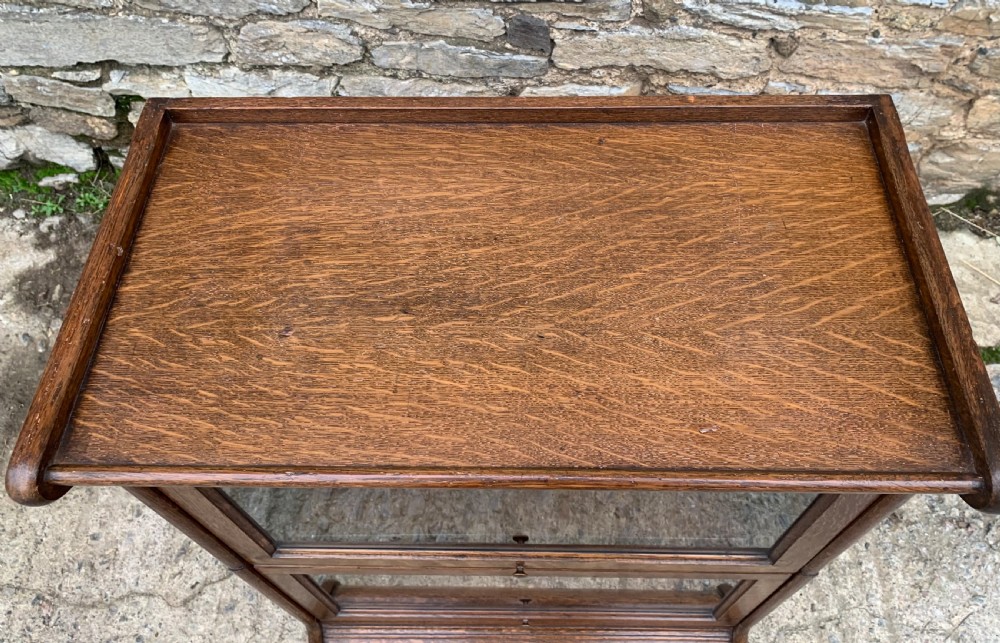 Small Antique Globe Wernicke Stacking Oak Bookcase View VI