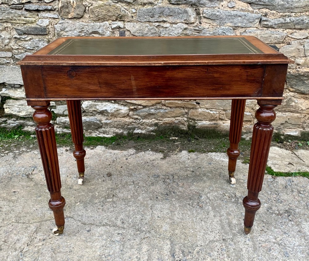 Antique Regency Mahogany Writing Table View XIII