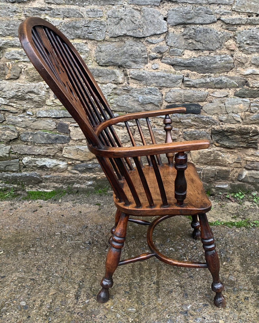 Antique Windsor Chair with Crinoline Stretcher View VIII