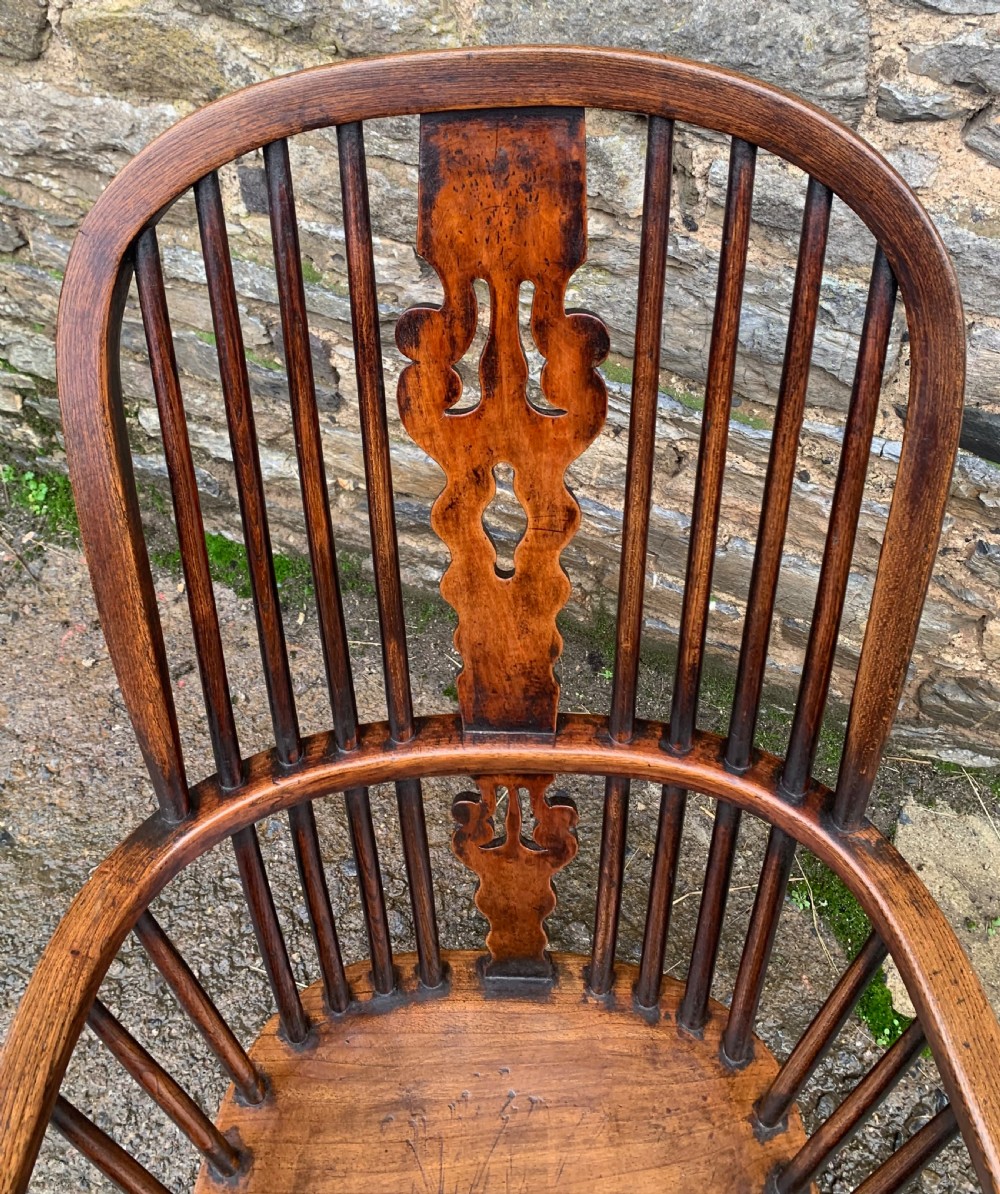 Antique Windsor Chair with Crinoline Stretcher View XI