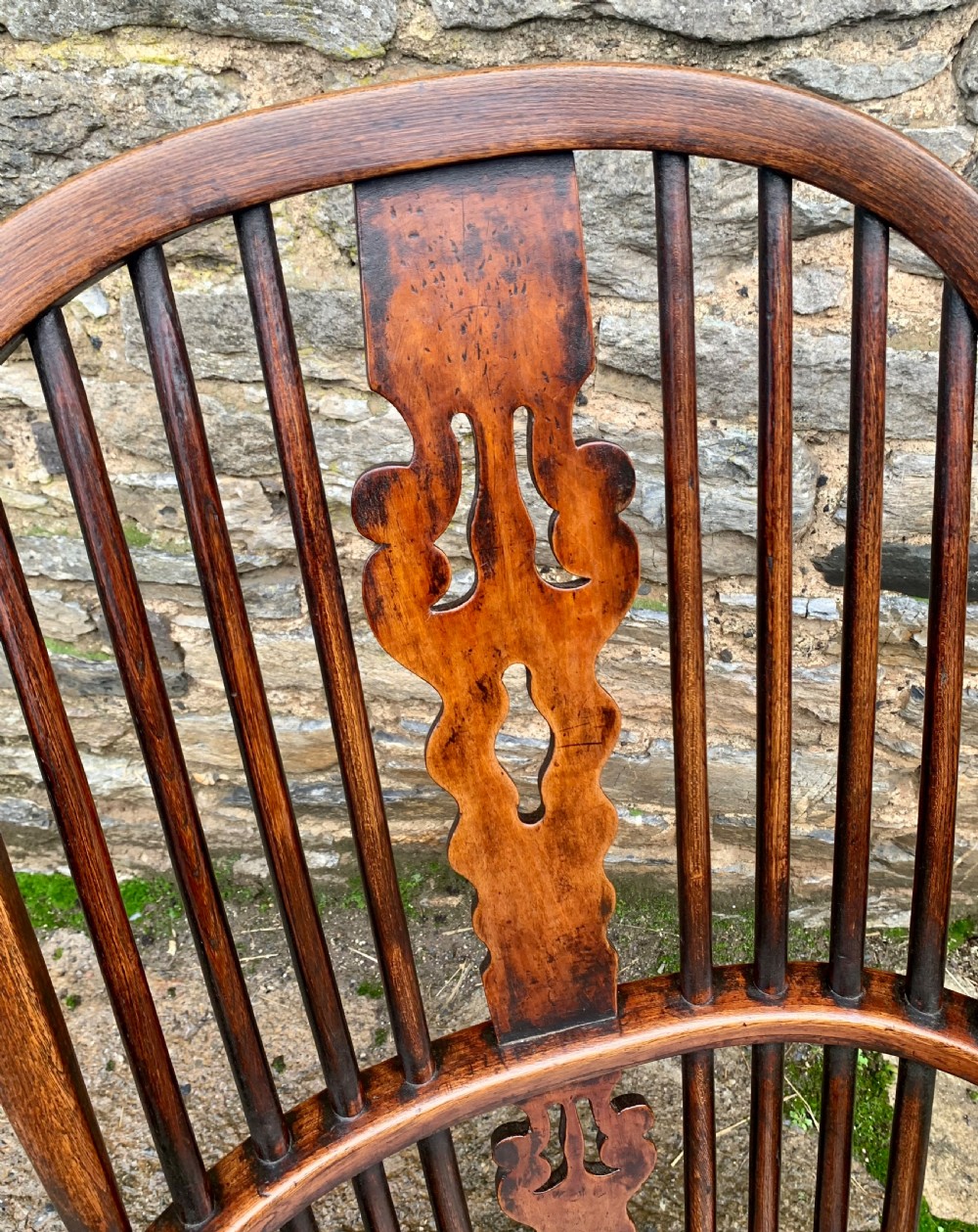 Antique Windsor Chair with Crinoline Stretcher View XII