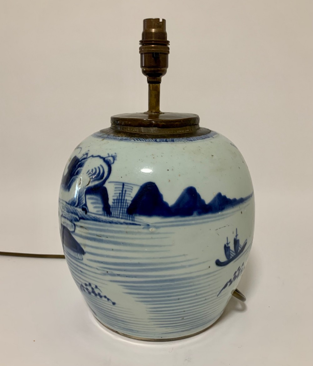 Antique Chinese Ginger Jar Table Lamp View III