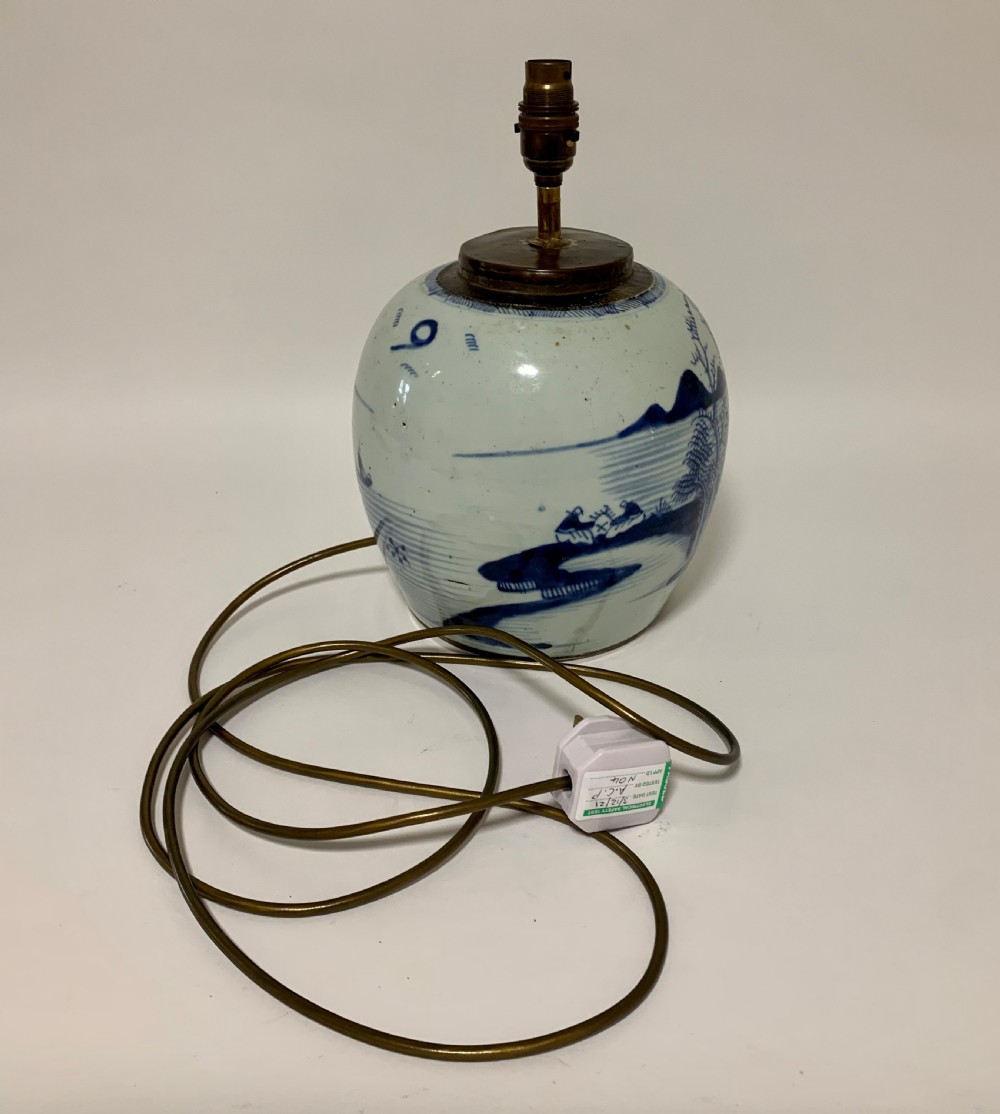 Antique Chinese Ginger Jar Table Lamp View VIII