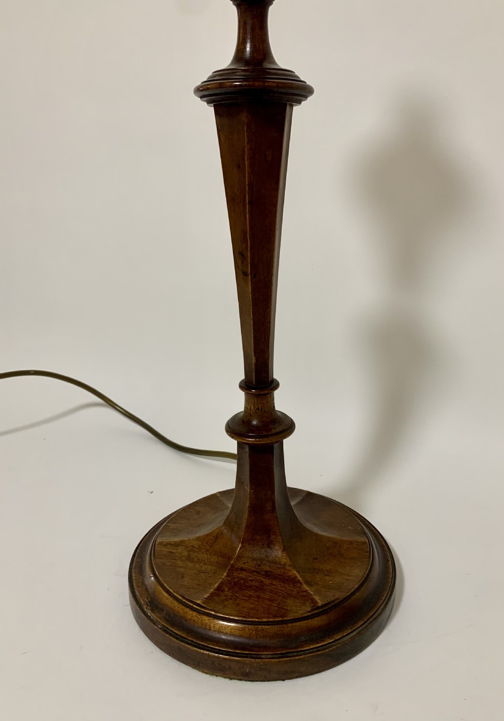 Antique Mahogany Table Lamp View VI