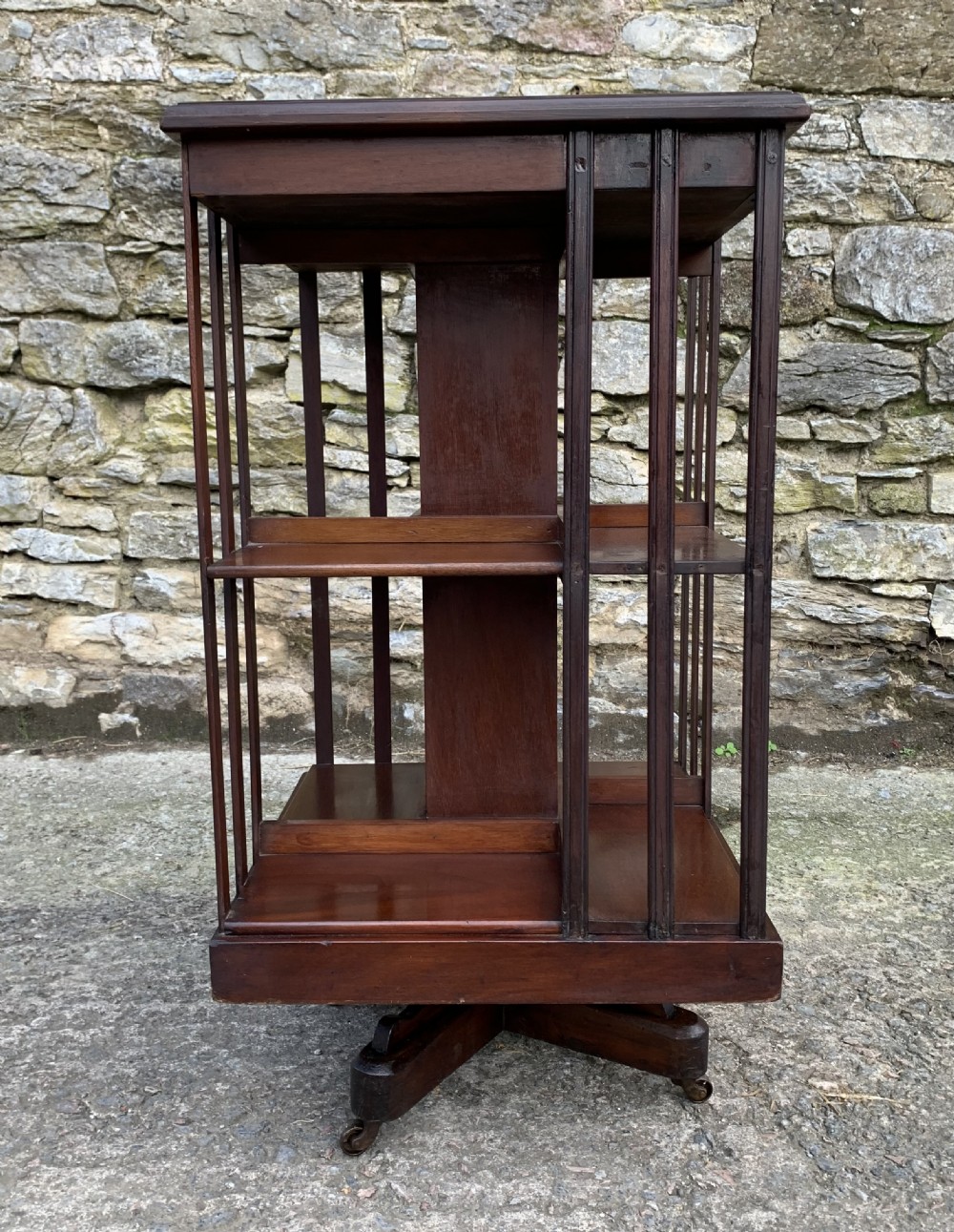 Antique Revolving Bookcase View XI