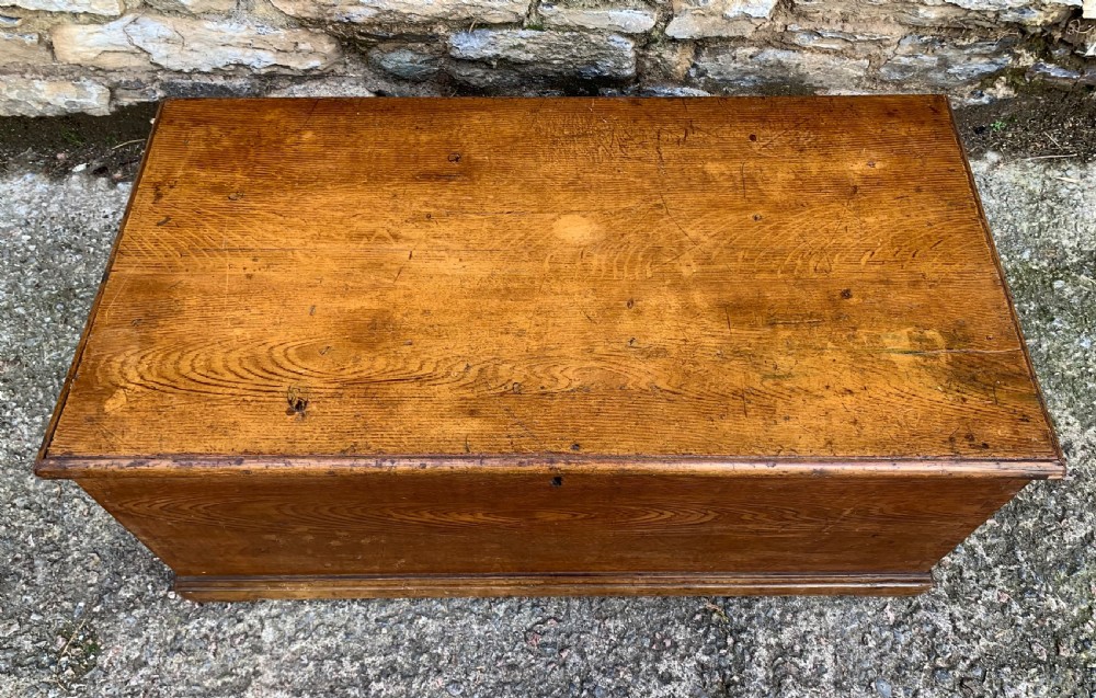 Antique Pine and Simulated Elm Blanket Chest View IV
