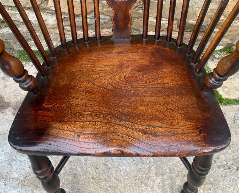 Antique Windsor Chair with Crinoline Stretcher View III