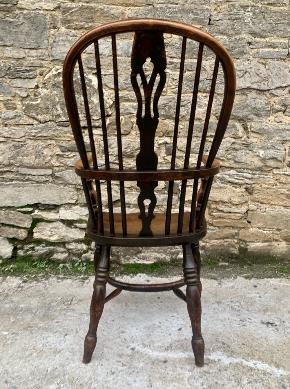 Antique Windsor Chair with Crinoline Stretcher View VI