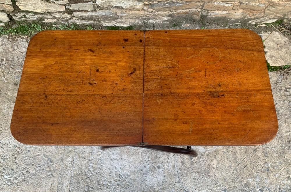 Antique Mahogany Folding Coaching Table View V