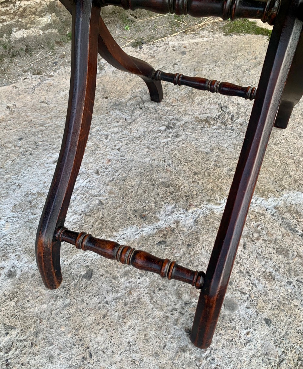 Antique Mahogany Folding Coaching Table View XVII