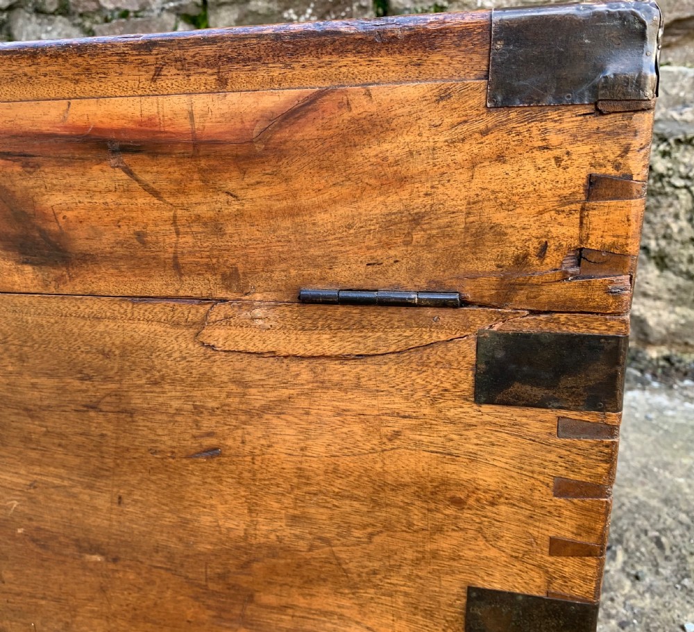 Antique Camphor Wood Military Trunk View XII