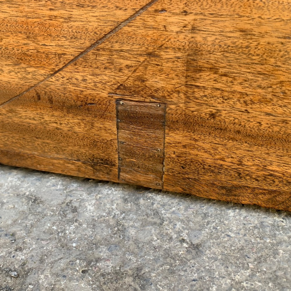 Antique Camphor Wood Military Trunk View XVII