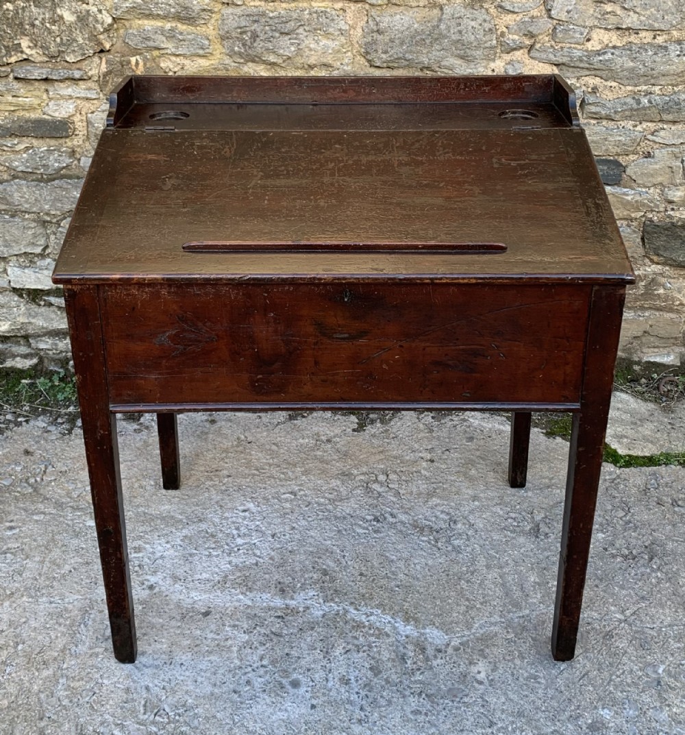 Antique Victorian Stained Pine Clerks Desk