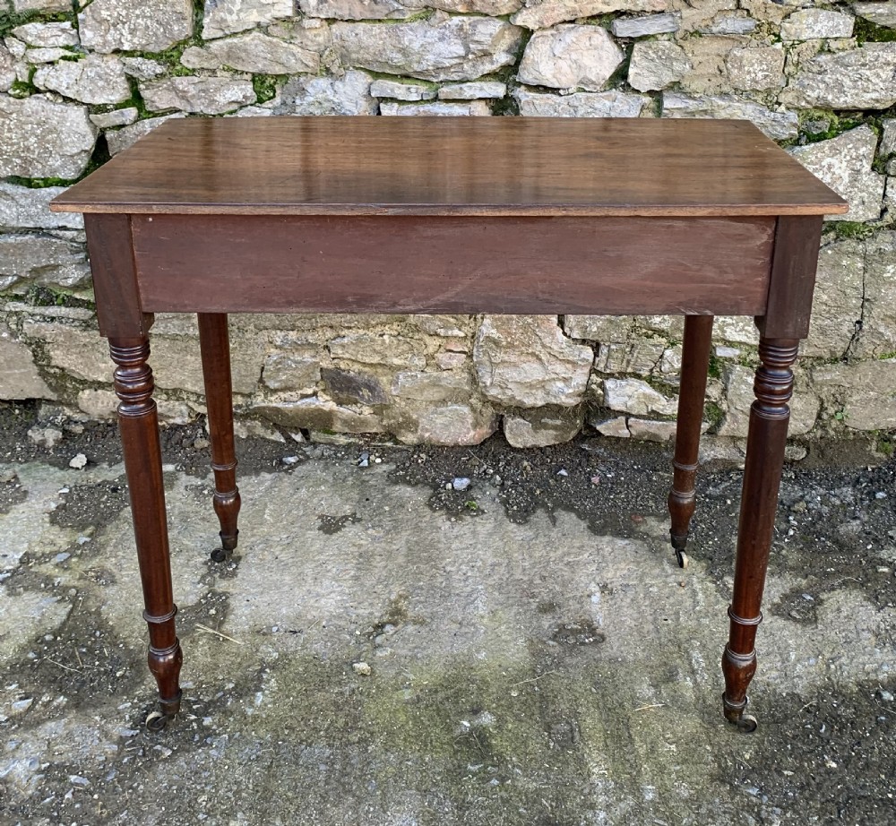 Georgian Mahogany Bow Front Side Table View XIII