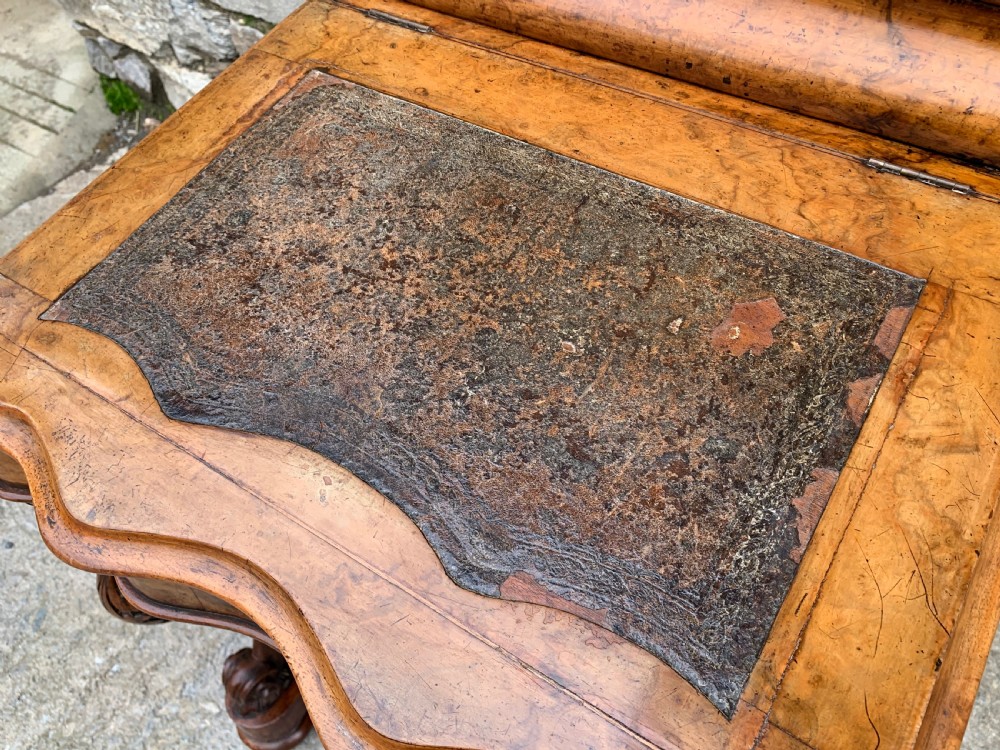Victorian Burr Walnut Davenport Desk View IV