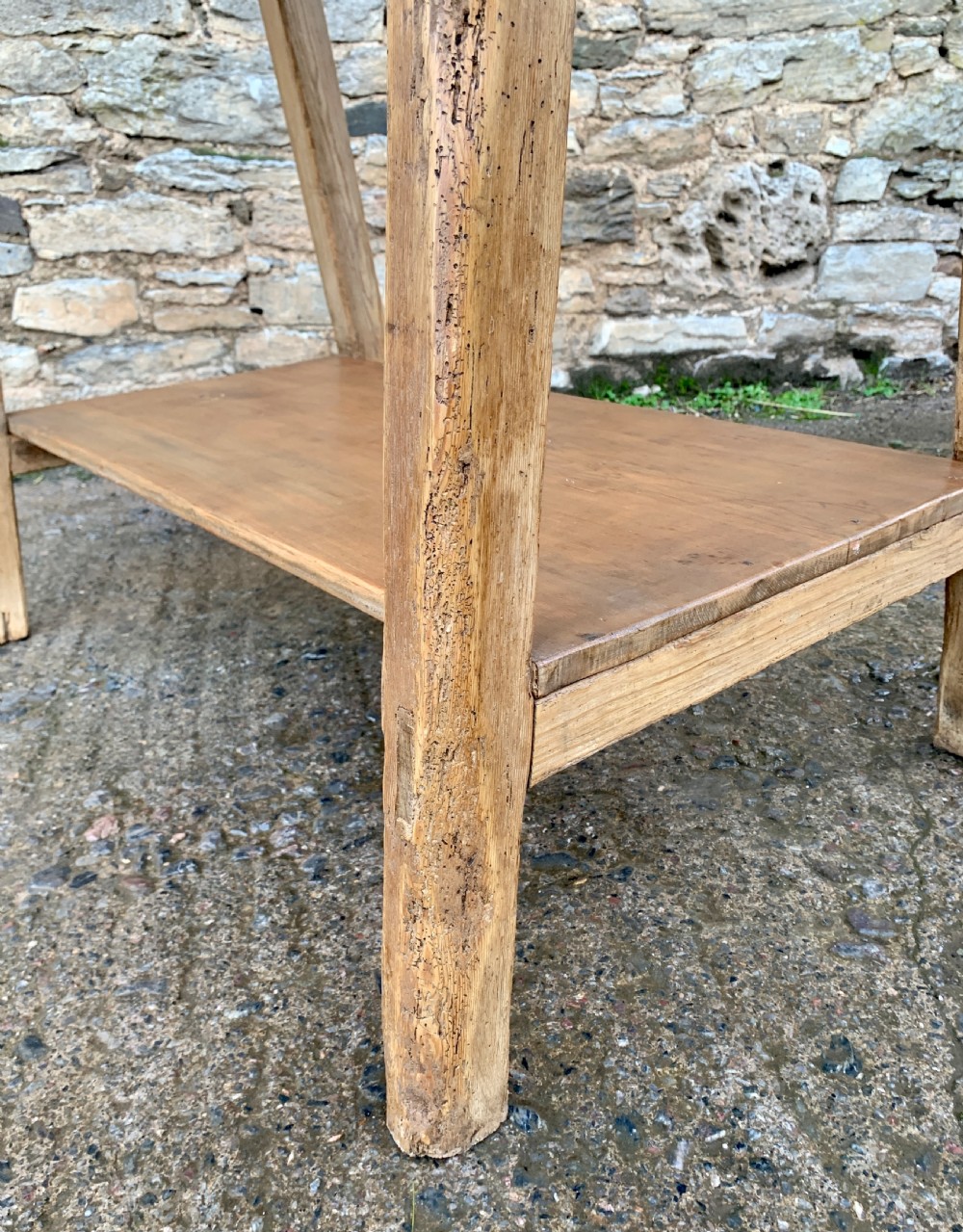 Antique Victorian Pine Saddle Horse View XII