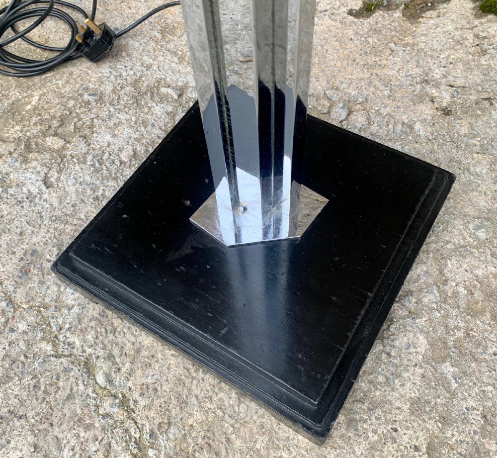 Art Deco Chrome Standard Lamp View V