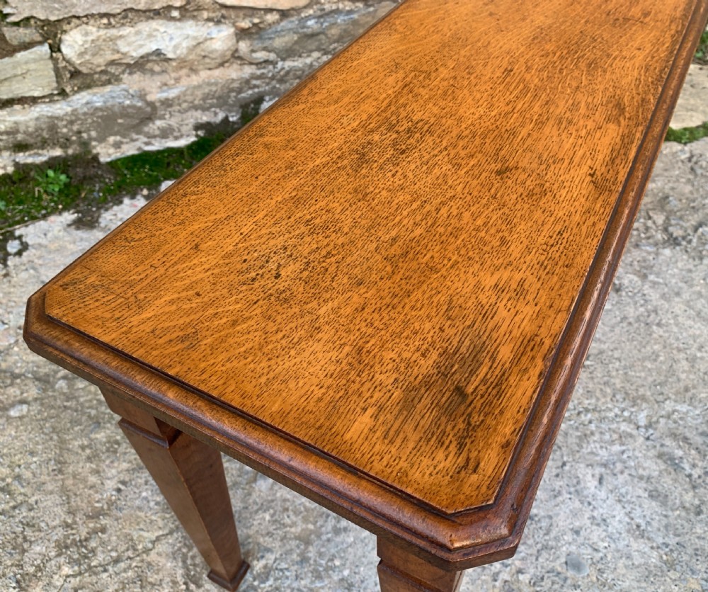 Arts and Crafts Oak Window Bench Seat View XII