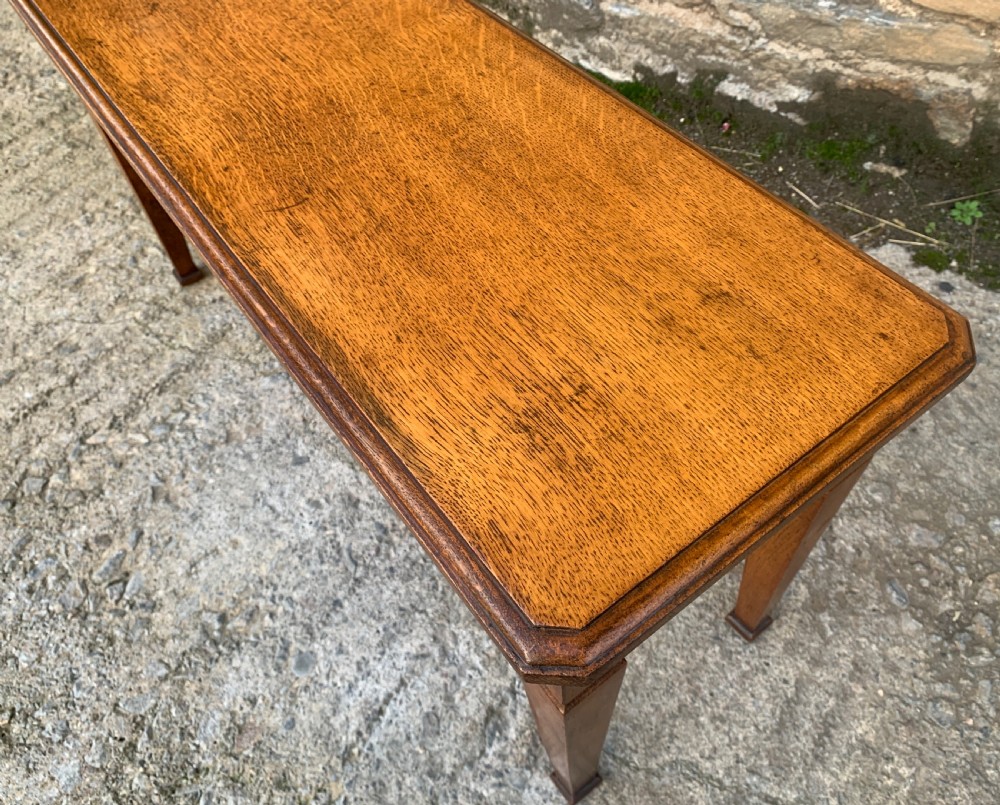 Arts and Crafts Oak Window Bench Seat View XIII