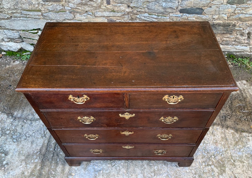 Georgian Oak Two Part Chest of Drawers View X