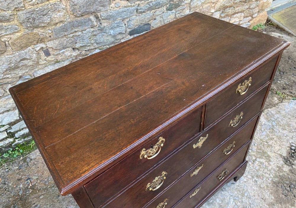 Georgian Oak Two Part Chest of Drawers View XI