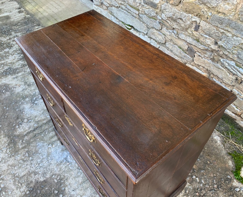 Georgian Oak Two Part Chest of Drawers View XII