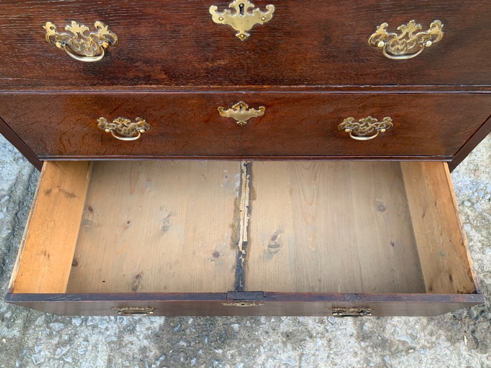 Georgian Oak Two Part Chest of Drawers View XIV