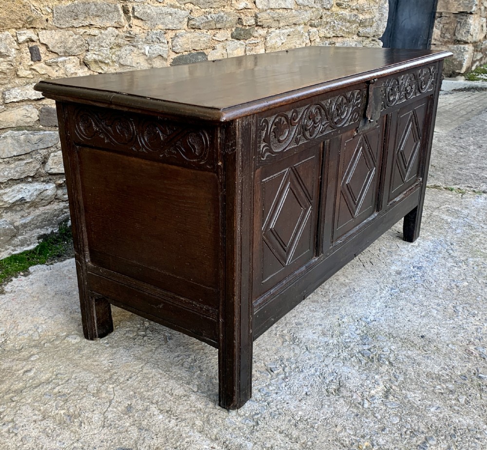 18th Century Georgian Oak Coffer View II