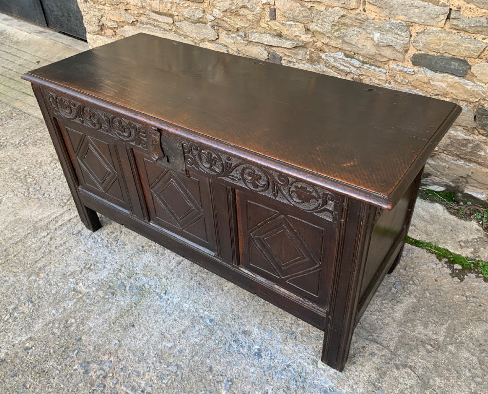 18th Century Georgian Oak Coffer View IX
