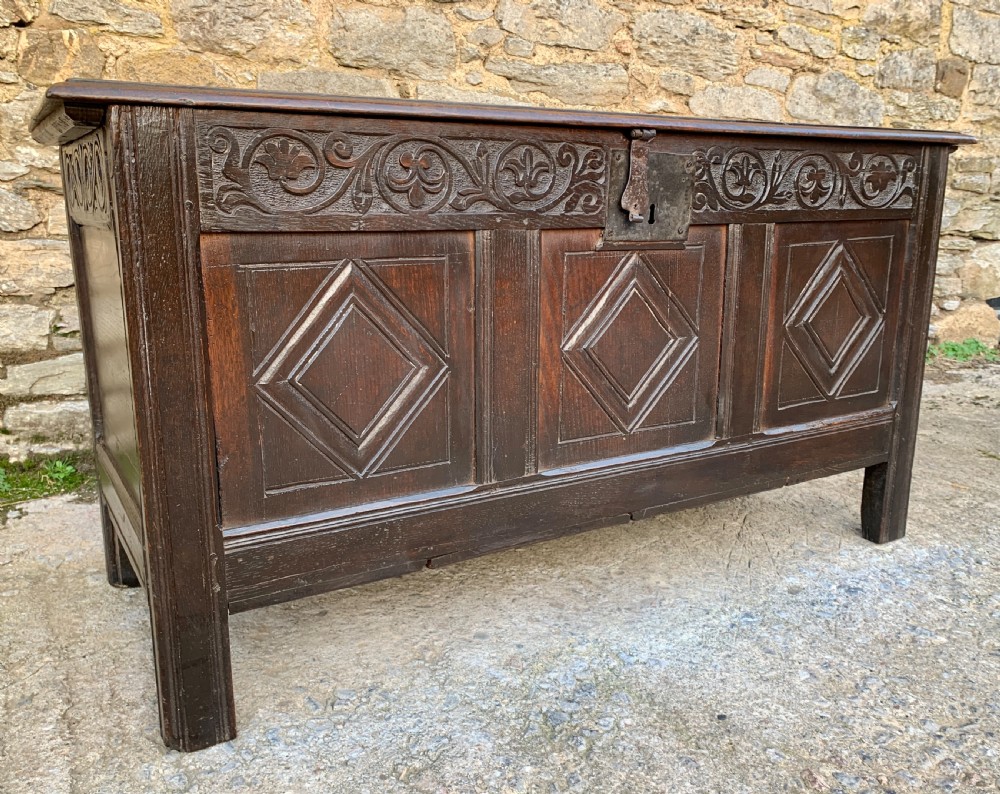 18th Century Georgian Oak Coffer View XI