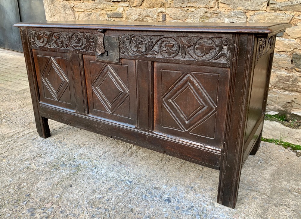 18th Century Georgian Oak Coffer View XII
