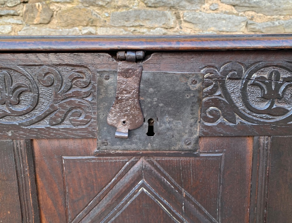 18th Century Georgian Oak Coffer View XIII