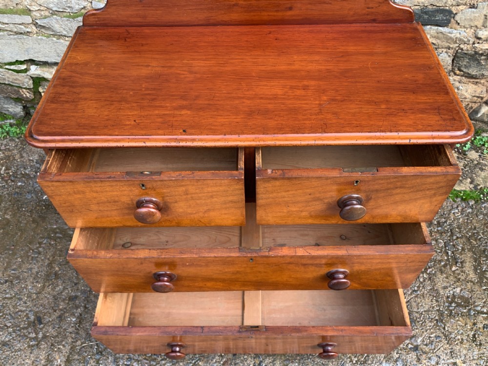 Small Victorian Mahogany Chest of Drawers View IX