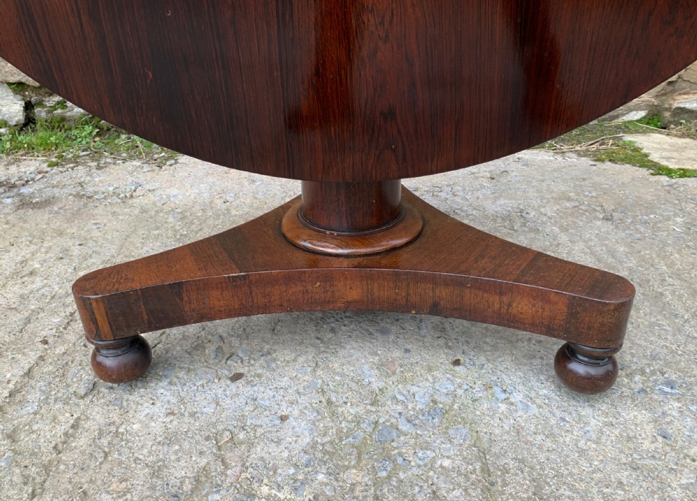 Antique Regency Rosewood Breakfast Table View IV