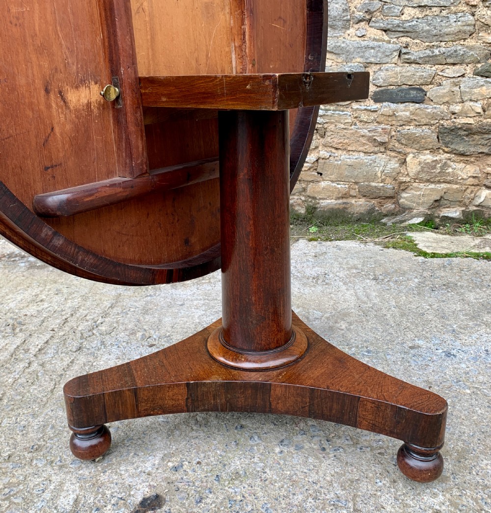 Antique Regency Rosewood Breakfast Table View VIII