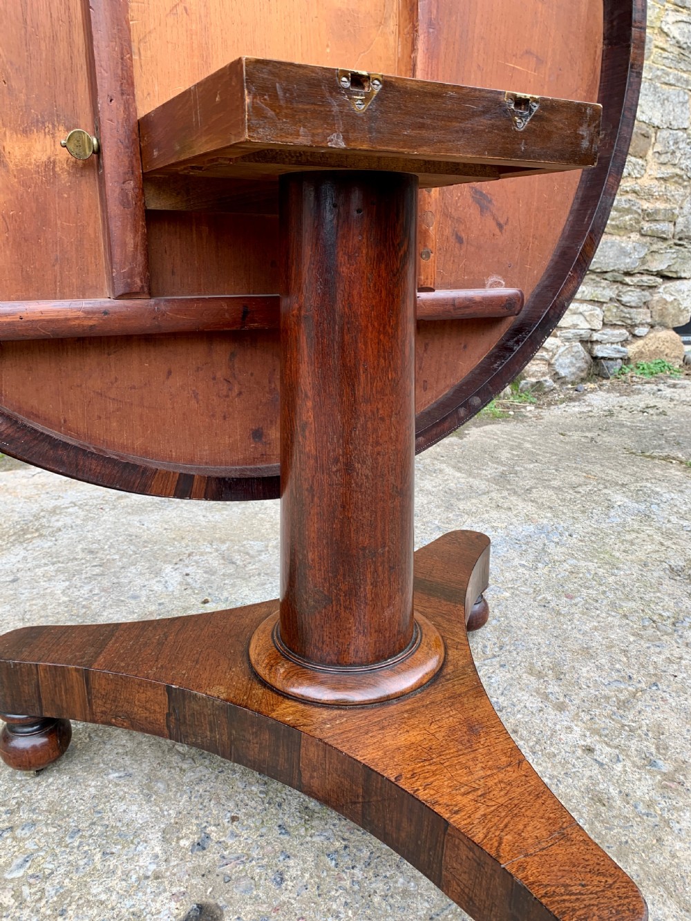 Antique Regency Rosewood Breakfast Table View XIII