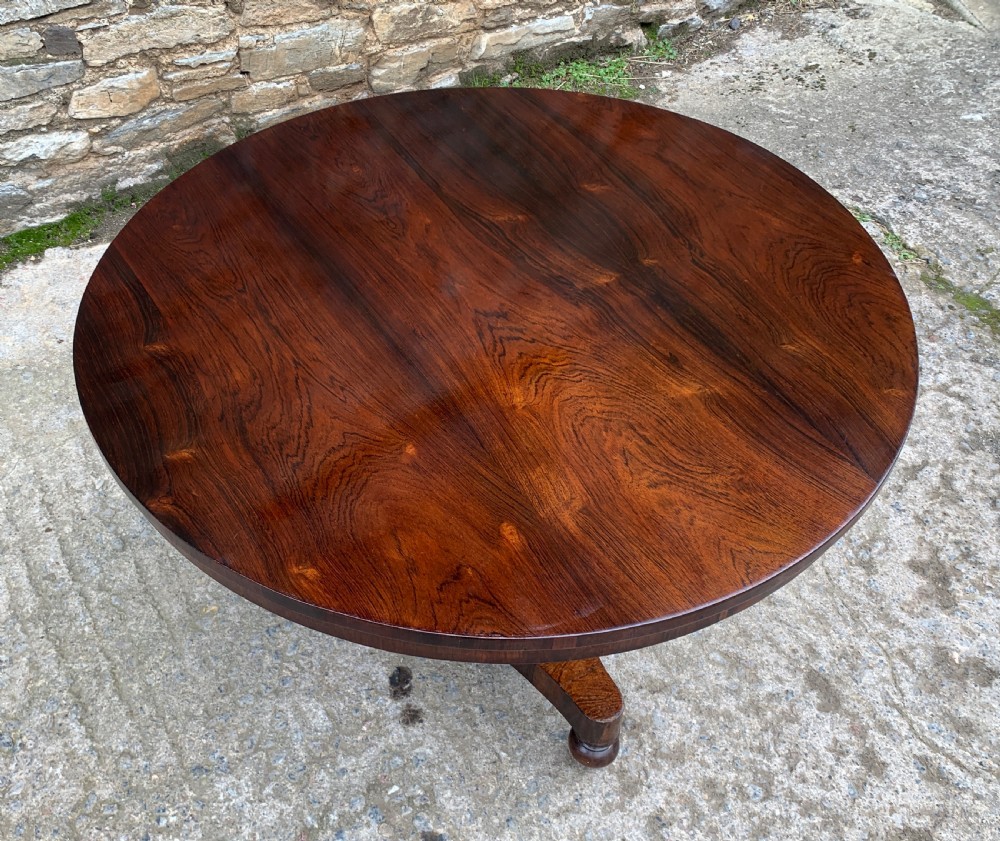 Antique Regency Rosewood Breakfast Table View XVIII