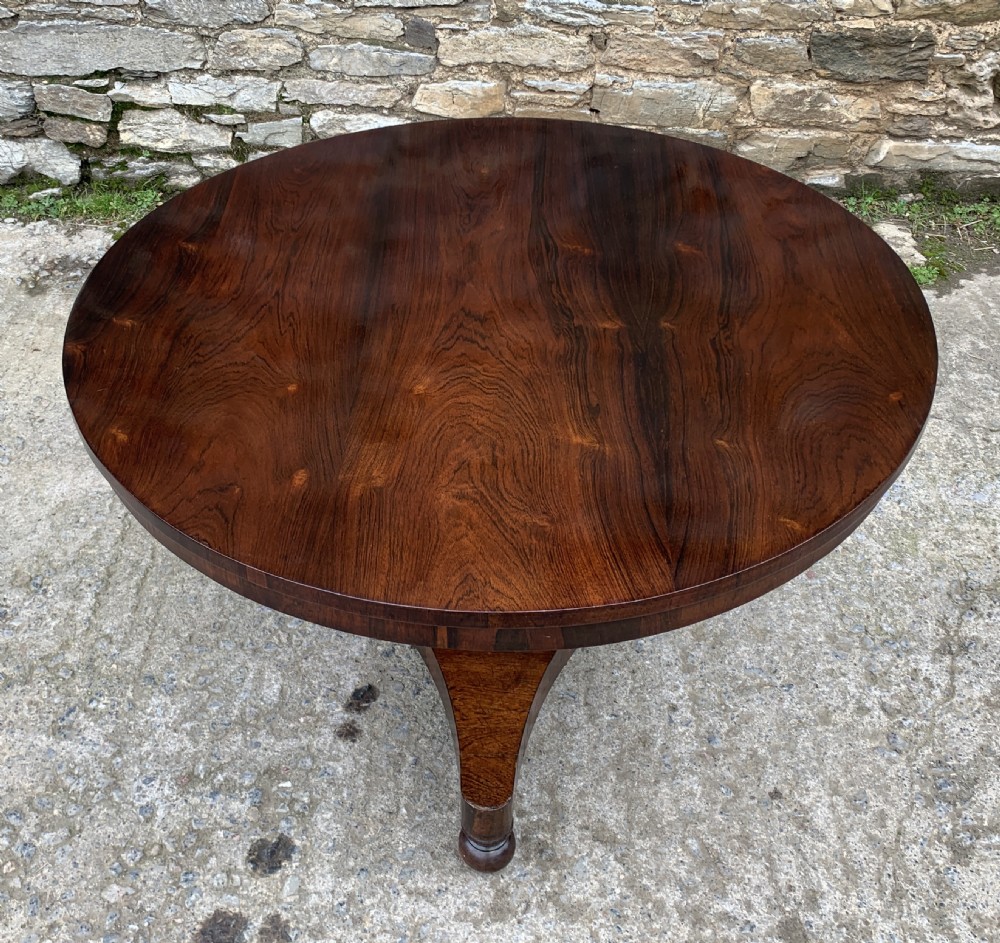 Antique Regency Rosewood Breakfast Table View XIX