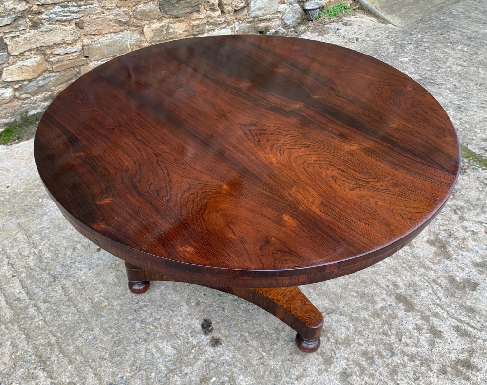 Antique Regency Rosewood Breakfast Table View XX