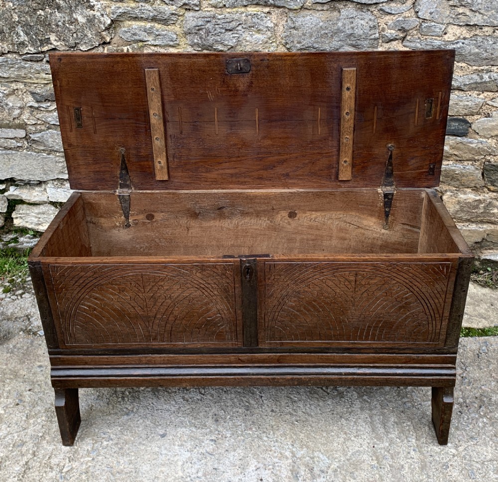 Small 17th Century Oak Coffer View X