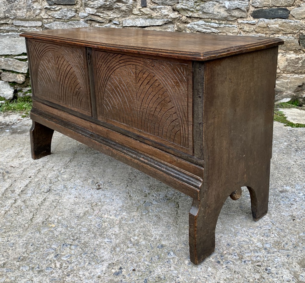 Small 17th Century Oak Coffer View XIV